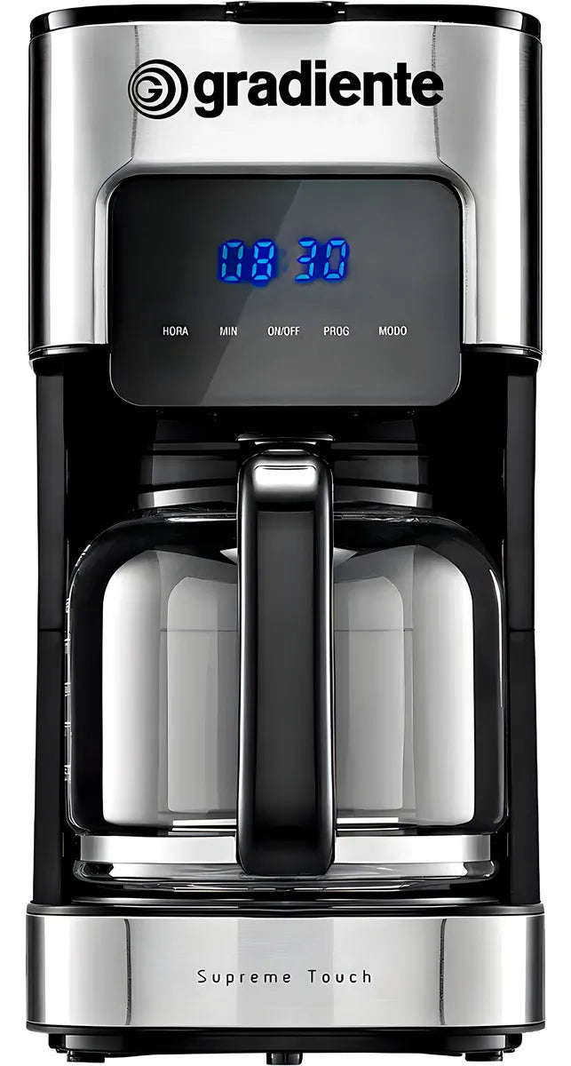 Cafeteira Elétrica 38 Xícaras Supreme Touch Com Painel Digital Programável Filtro Permanente Gradiente