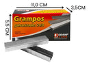 Kit Grampeador Ge-5050 50 Fls + Grampo 24/8 (5000 Grampos) Cor Cinza-escuro