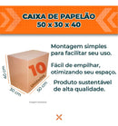 Caixa de embalagem Uv Embalagens Caixas Mudança 50x30x40 UV 40cm de altura x 30cm de lagura x 50cm de profundidade - Kit x 10u