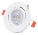 Kit 10 Spot Led 9w Redondo Direcionável Embutir Gesso Sanca