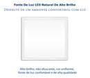 Kt5 Painel Led Quadrada Embutir 62x62 48w 6500k Branco Frio