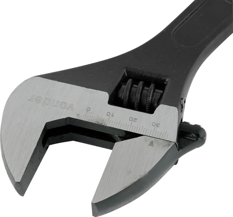 Chave Inglesa Ajustável Fosfotizada 12 Vonder Profissional Cor Preto