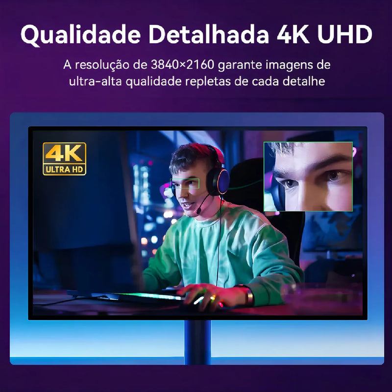 Webcam Emeet Smartcam S800-4K para streaming, Sony 1/2