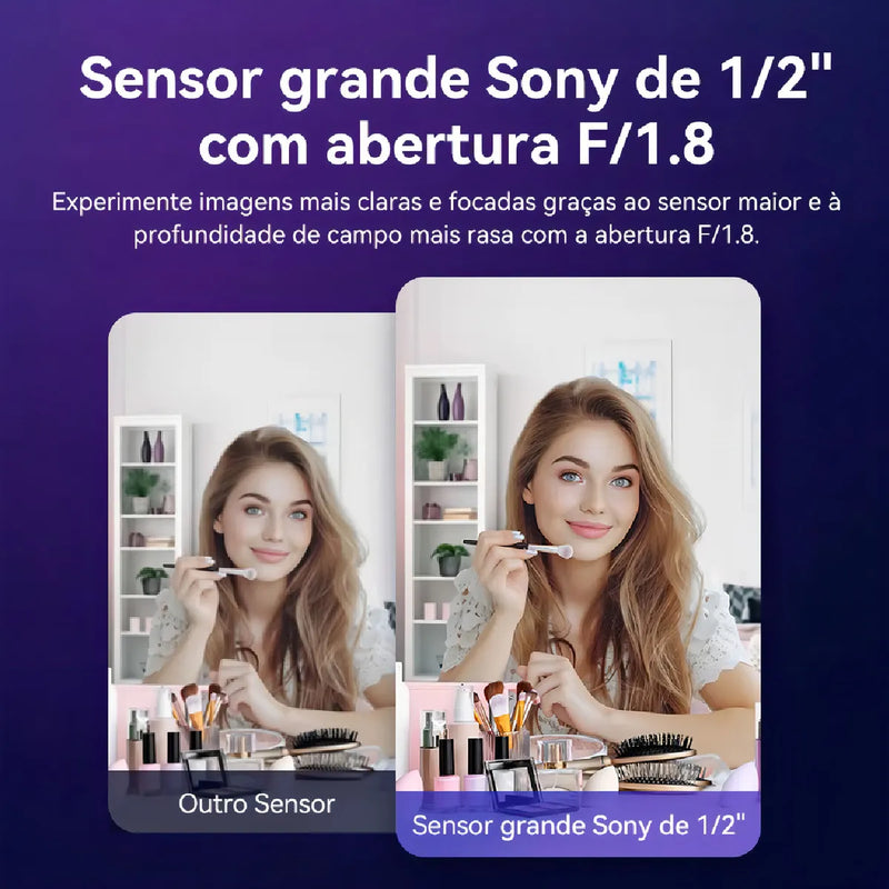 Webcam Emeet Smartcam S800-4K para streaming, Sony 1/2
