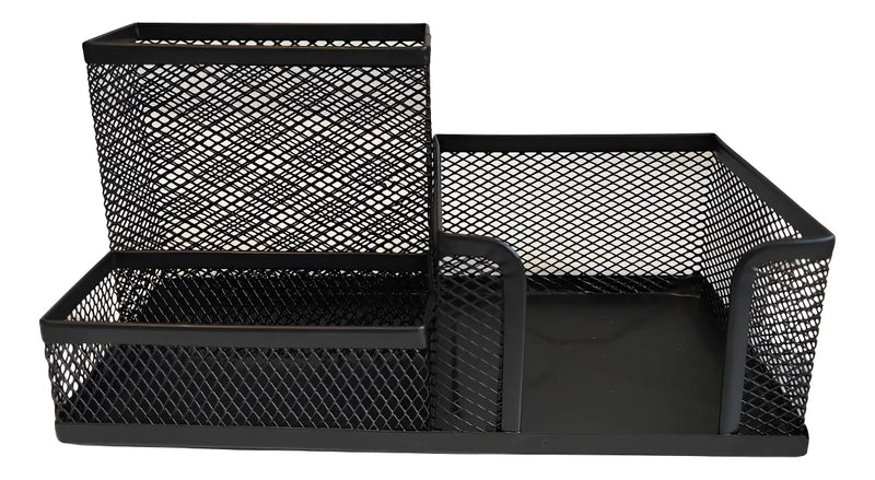 Organizador De Mesa Telado Escritório Porta Lápis Canetas Trecos Aramado