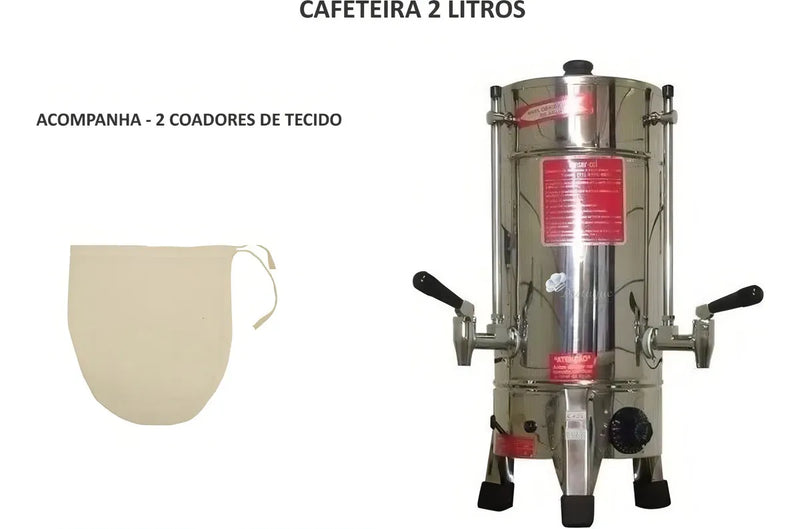 Cafeteira Industrial Elétrica 2 Litros C22 - Consercaf Cor Cinza