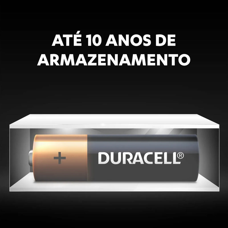 Pilha Alcalina Aa Pequena Duracell Com 24 Unidades