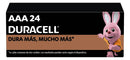 Pilha AAA Duracell Alcalina MN2400B24 Cilíndrica - kit de 24 unidades