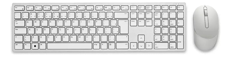 Teclado E Mouse Pro Wireless Km5221w Branco Dell