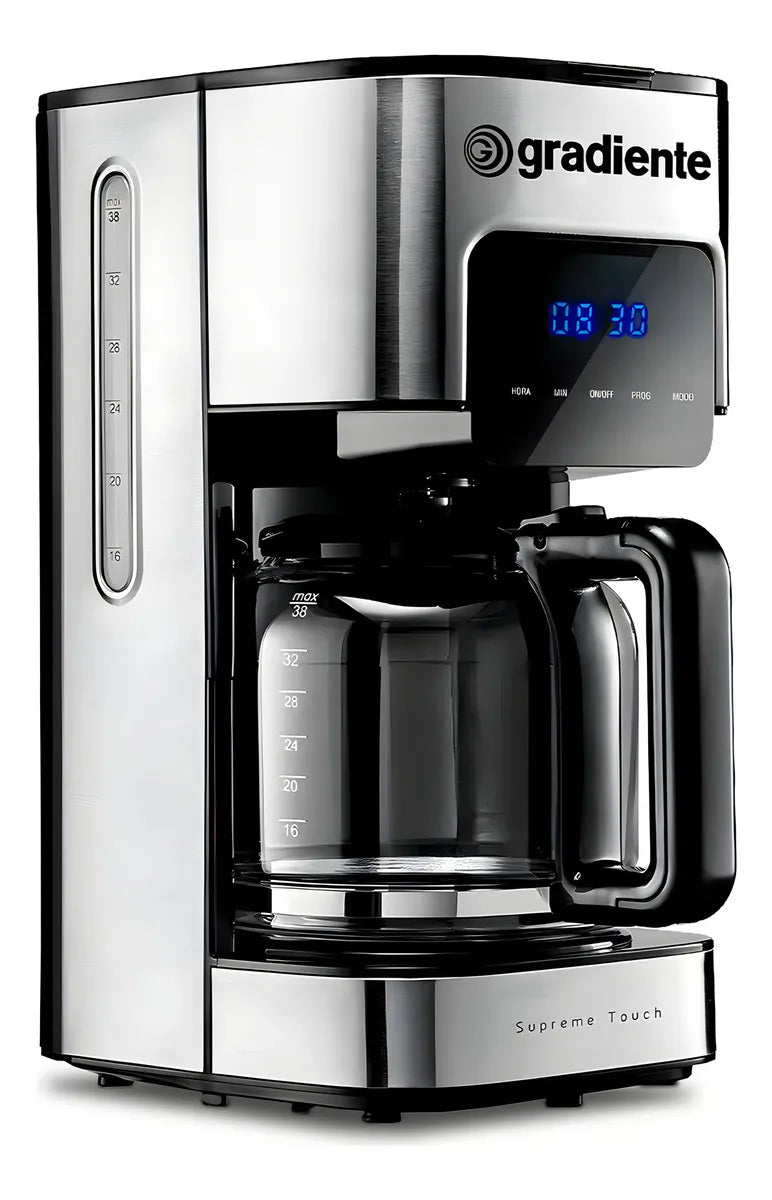 Cafeteira Elétrica 38 Xícaras Supreme Touch Com Painel Digital Programável Filtro Permanente Gradiente