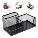 Organizador De Mesa Telado Escritório Porta Lápis Canetas Trecos Aramado